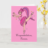 Name Anpassbare Erwägung Herzlichen Glückwunsch! Karte (Gelbe Blume)