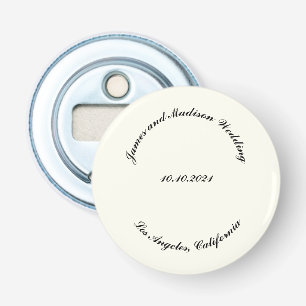 Name anpassen, Datum schwarze Elfenbeinhochzeit Flaschenöffner