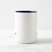 Name anpassen zweifarbige tasse (Mittel)