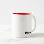 Name anpassen zweifarbige tasse (VorderseiteRechts)