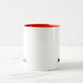 Name anpassen zweifarbige tasse (Mittel)
