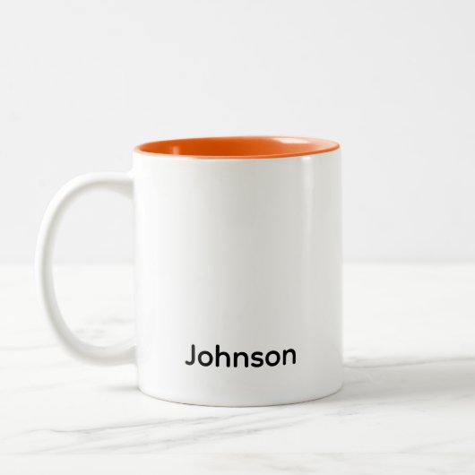 Name anpassen zweifarbige tasse (Links)