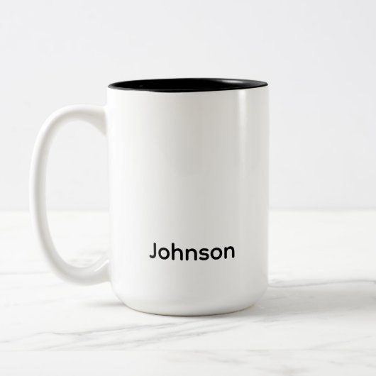 Name anpassen zweifarbige tasse (Links)