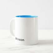 Name anpassen zweifarbige tasse (Vorderseite Links)