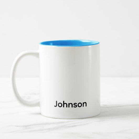 Name anpassen zweifarbige tasse (Links)