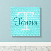 Name & Art - Personalisiert Leinwanddruck (Insitu (Holzboden))