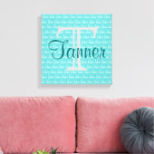 Name & Art - Personalisiert Leinwanddruck (Insitu (Wohnzimmer))