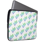 Name Arthur in grün und blau, Laptopschutzhülle (Vorne Rechts)