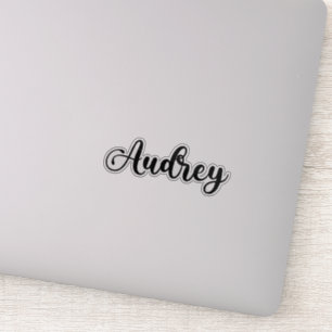 Name Audrey - Handgeschriebene Kalligrafie Aufkleber
