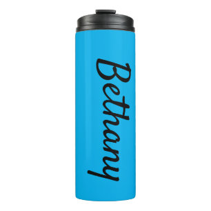 Name auf Aqua Matching Design 12oz Thermosbecher