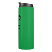 Name auf Green Matching Design 12oz Thermosbecher (Nach rechts gedreht)