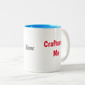 Name auf Kunsthandwerk, 11oz. Zweifarbige Tasse (VorderseiteRechts)
