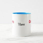 Name auf Kunsthandwerk, 11oz. Zweifarbige Tasse (Mittel)