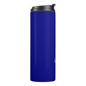 Name auf Navy Blue Matching Design 12oz Thermosbecher (Nach links gedreht)
