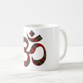 Name auf Om Symbol 11oz Kaffeemaschine Tasse (VorderseiteRechts)