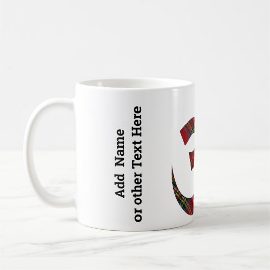 Name auf Om Symbol 11oz Kaffeemaschine Tasse (Links)