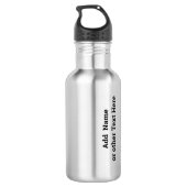 Name auf Om Symbol 18oz Edelstahlflasche (Rückseite)
