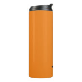 Name auf Orange Matching Design 12oz Thermosbecher (Nach links gedreht)