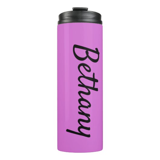 Name auf Orchid Matching Design 12oz Thermosbecher (Vorderseite)