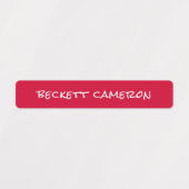 Name auf Red White Blue Adheproof Etiketten (Design 1)