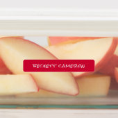 Name auf Red White Blue Adheproof Etiketten (Befestigt)