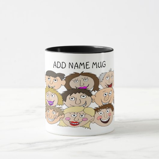 Name auf Tasse hinzufügen (Zentrum)