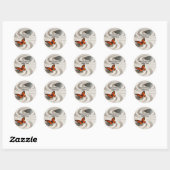 Name auf Zen Garden, 1,5" Round Stickers (Blatt)