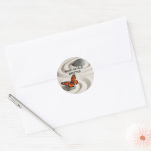 Name auf Zen Garden, 1,5" Round Stickers