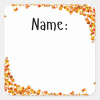 Name-Aufkleber für Bulletin-Karten