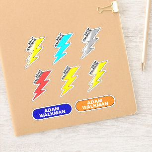 Name Aufkleber für Kinder (wasserdichte Schilder f