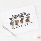 NAME-Aufkleber Rechteckiger Aufkleber (Umschlag)