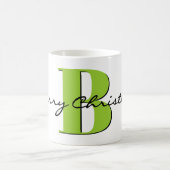 Name, August Peridot Birthstone | Frohe Weihnachte Kaffeetasse (Mittel)