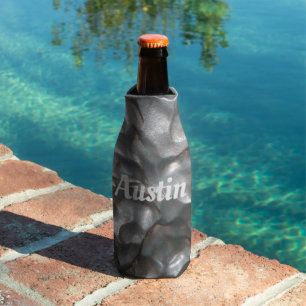 Name "Austin" auf Meteoritengestein, Flasche Coole Flaschenkühler