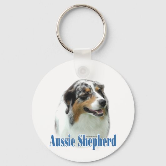 Name Australian Shepherd Schlüsselanhänger (Vorderseite)