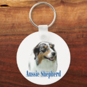 Name Australian Shepherd Schlüsselanhänger (Vorderseite)