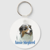 Name Australian Shepherd Schlüsselanhänger (Rückseite)