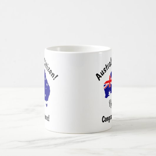 NAME Australische Staatsbürgerschaft Herzlichen Gl Kaffeetasse (Mittel)