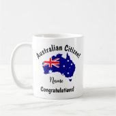 NAME Australische Staatsbürgerschaft Herzlichen Gl Kaffeetasse (Links)