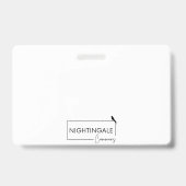 Name Badge Ausweis (Rückseite)