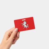 Name Badge with flag of Kent county, England Ausweis (Handheld)