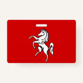 Name Badge with flag of Kent county, England Ausweis (Vorderseite)