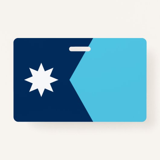 Name Badge with flag of Minnesota, USA Ausweis (Vorderseite)