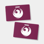 Name Badge with flag of Phoenix City Ausweis (Vorder- & Rückseite)