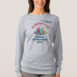 Name Badminton für Team der Club League T-Shirt