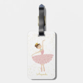 Name Ballerina Gepäckmarke Gepäckanhänger (Rückseite vertikal)