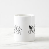 Name Banner Mr & Mrs ID668 Kaffeetasse (Mittel)