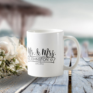 Name Banner Mr & Mrs ID668 Kaffeetasse