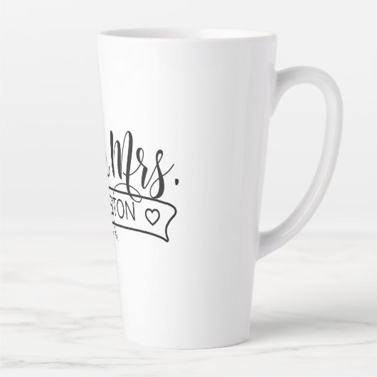 Name Banner Mr & Mrs ID668 Milchtasse (Rechts)