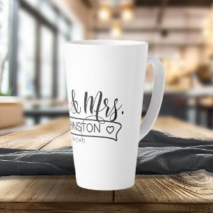 Name Banner Mr & Mrs ID668 Milchtasse