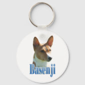 Name Basenji Schlüsselanhänger (Rückseite)